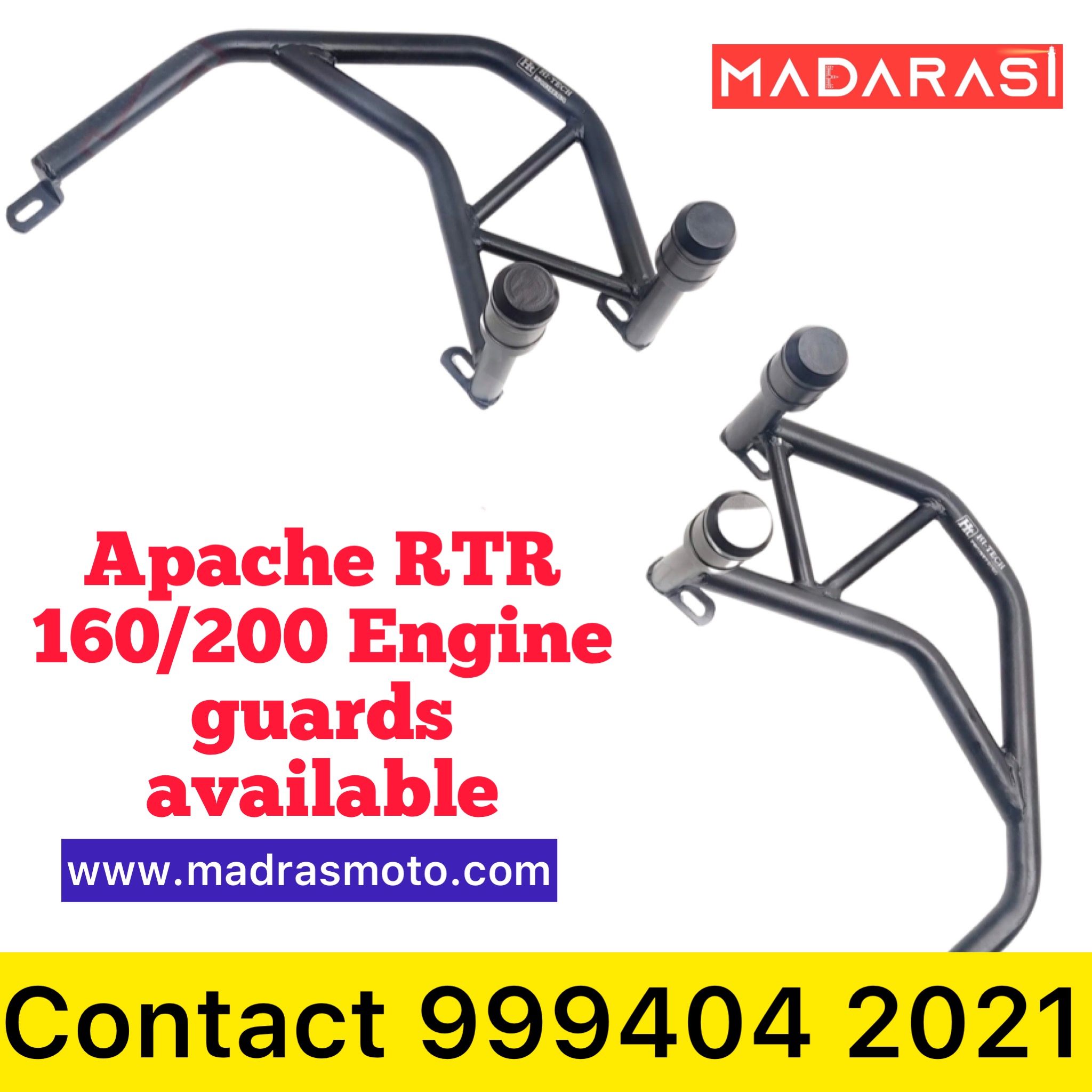 TVS Apache RTR 160/200 Engine guards