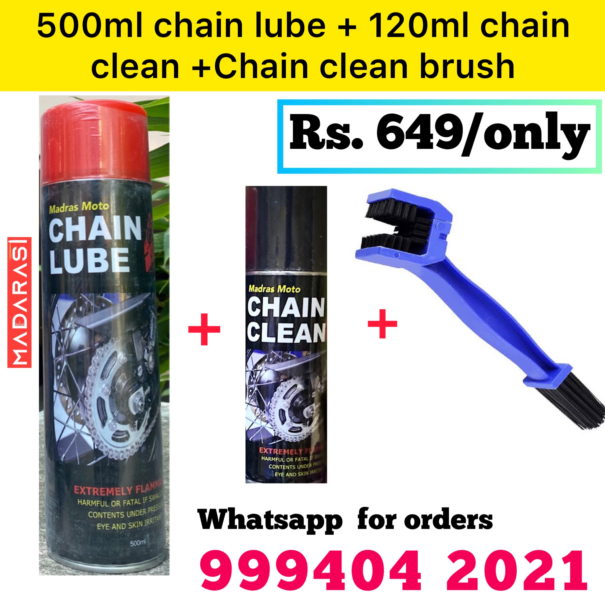 500ml lube combo and Brush